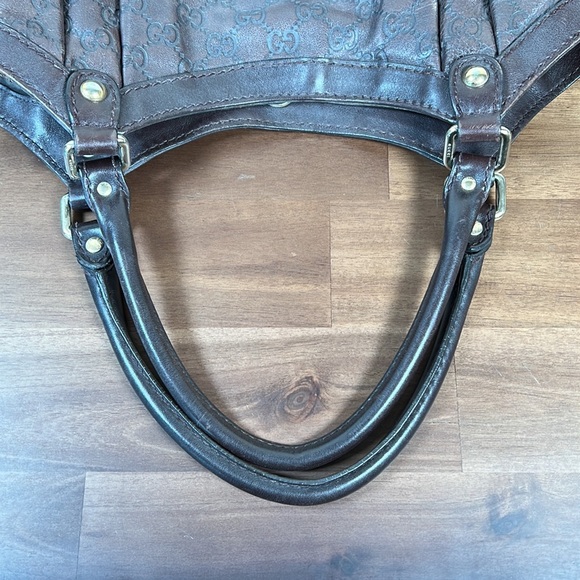 Gucci Brown Leather Sukey bag - Large - Picture 5 of 14